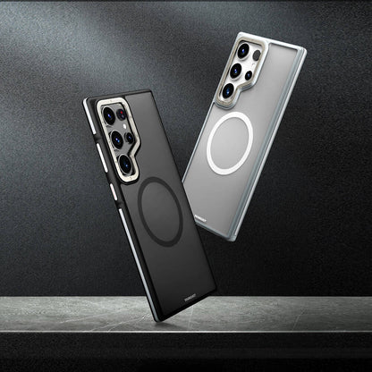 Galaxy S24 Ultra Kılıf M-safe Şarj Özellikli Youngkit Rock Sand Serisi Kapak