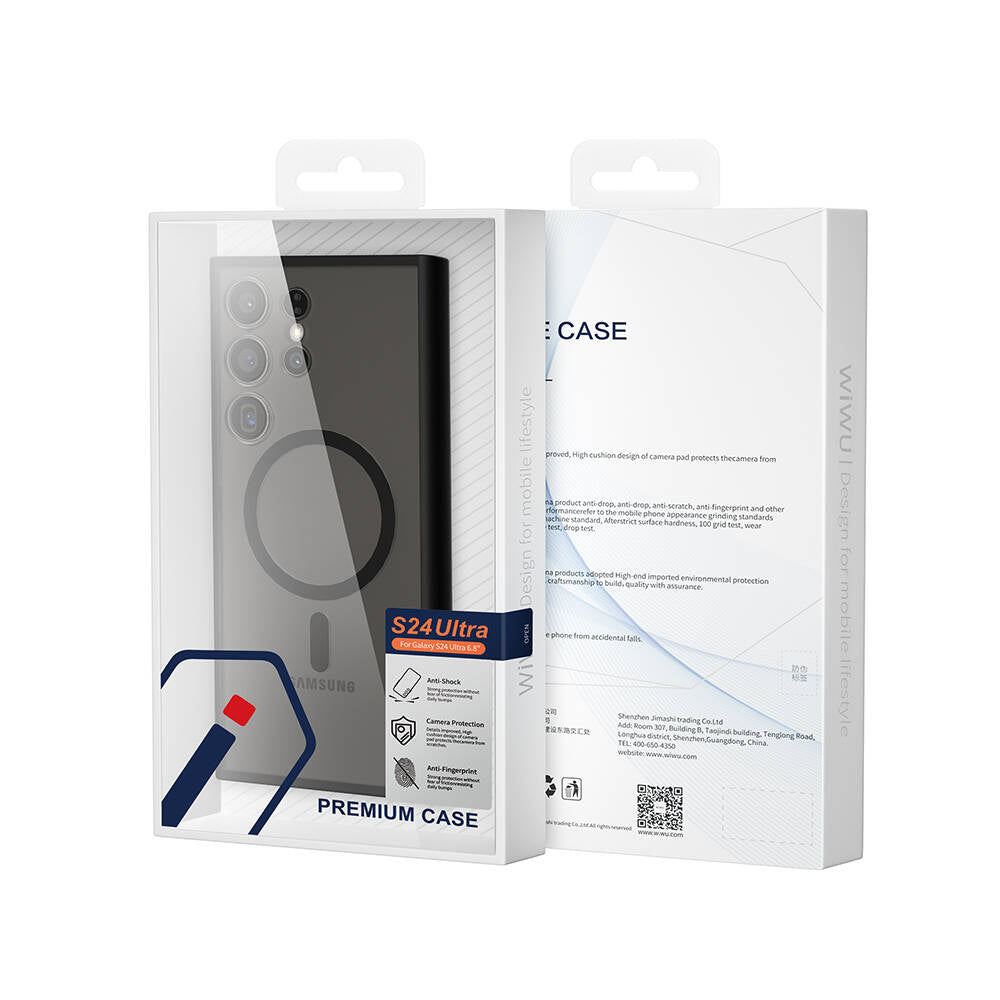 Galaxy S24 Ultra Kılıf Wiwu FGG-024 M-safe Şarj Özellikli Lekelere Dayanıklı Kapak