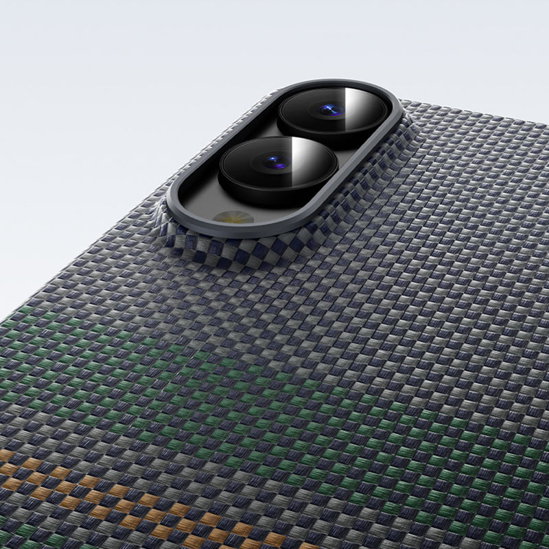 Galaxy S25 Edge Kılıf M-safe Şarj Özellikli Karbon Fiber Tasarımlı Benks Aurora ArmorAir Kevlar Kapak