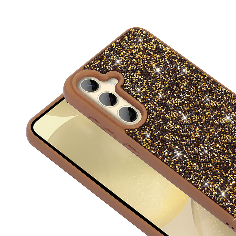 Galaxy S25 Kılıf Parlak Taşlı Tasarım Zore Pırlanta Kapak