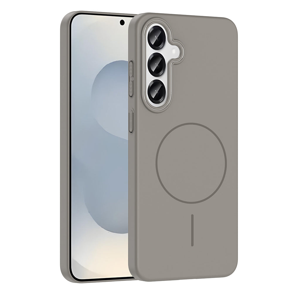 Galaxy S25 Plus Kılıf M-safe Şarj Özellikli Zore Ruby Sert Kapak