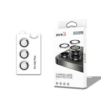 Galaxy S25 Plus Zore CL-12 Premium Safir Parmak İzi Bırakmayan Anti-Reflective Kamera Lens Koruyucu