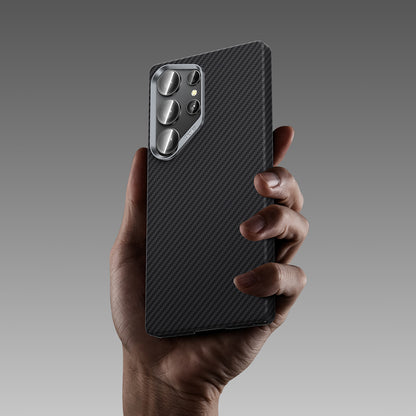 Galaxy S25 Ultra Kılıf Benks M-safe Şarj Özellikli Magnetik ArmorAir 600D Kevlar Fiber Kapak