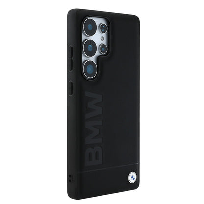 Galaxy S25 Ultra Kılıf BMW Orjinal Lisanslı M-safe Şarj Özellikli Sıcak Damga Logolu Deri Kapak