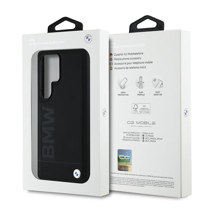 Galaxy S25 Ultra Kılıf BMW Orjinal Lisanslı M-safe Şarj Özellikli Sıcak Damga Logolu Deri Kapak