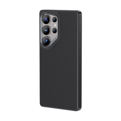 Galaxy S25 Ultra Kılıf Karbon Fiber M-safe Şarj Özellikli Benks Hybrid ArmorPro 600D Kevlar Kapak