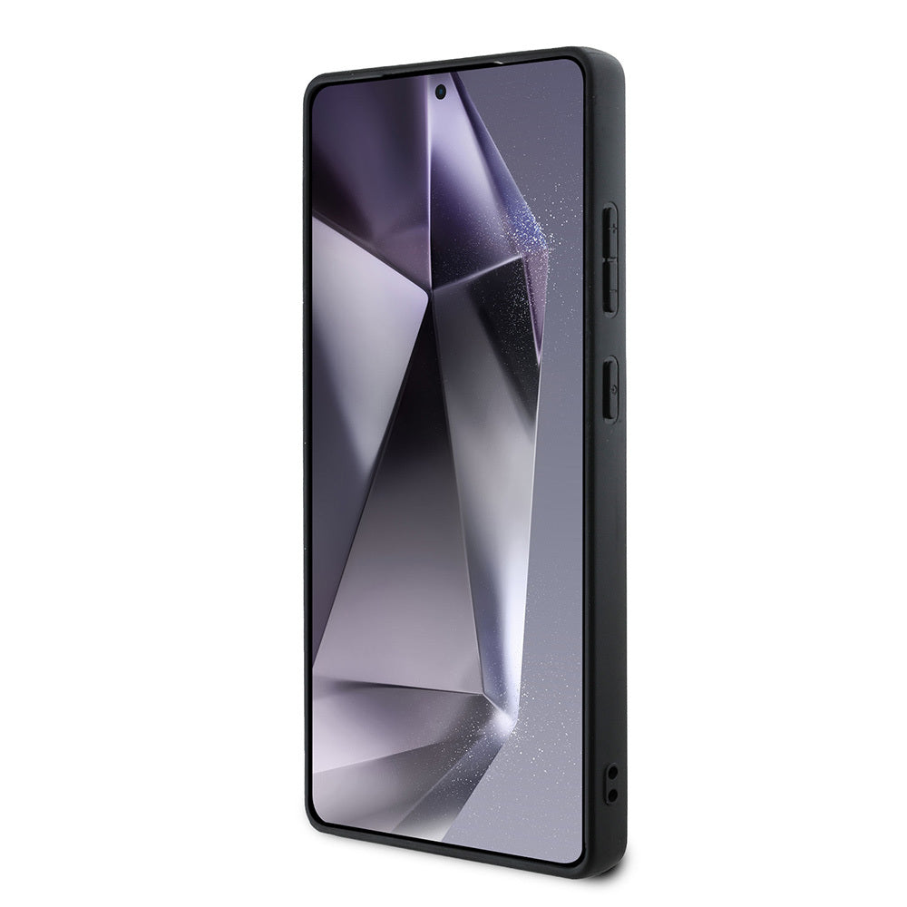 Galaxy S25 Ultra Kılıf Lacoste Orjinal Lisanslı M-safe Şarj Özellikli PU Deri Görünümlü Karışık Monogram Desenli Kapak