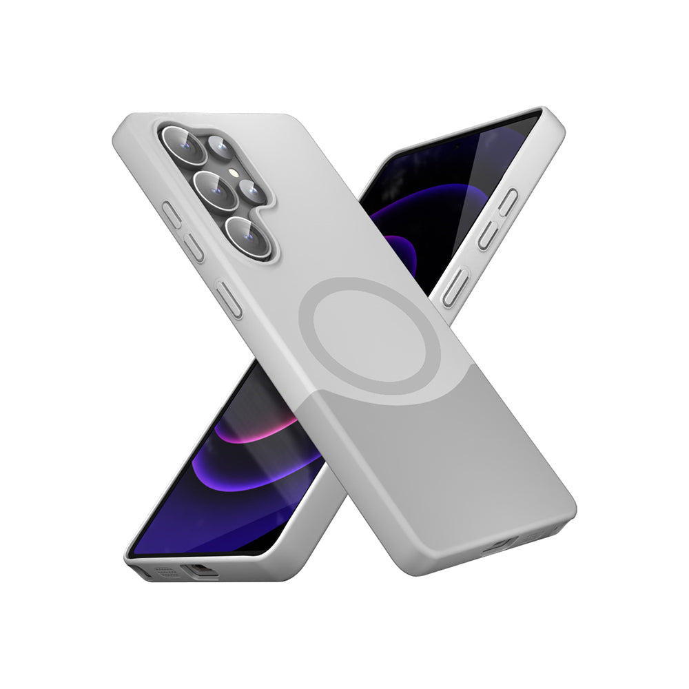 Galaxy S25 Ultra Kılıf M-Safe Şarj Özellikli Mıknatıslı Zore Duble Kapak