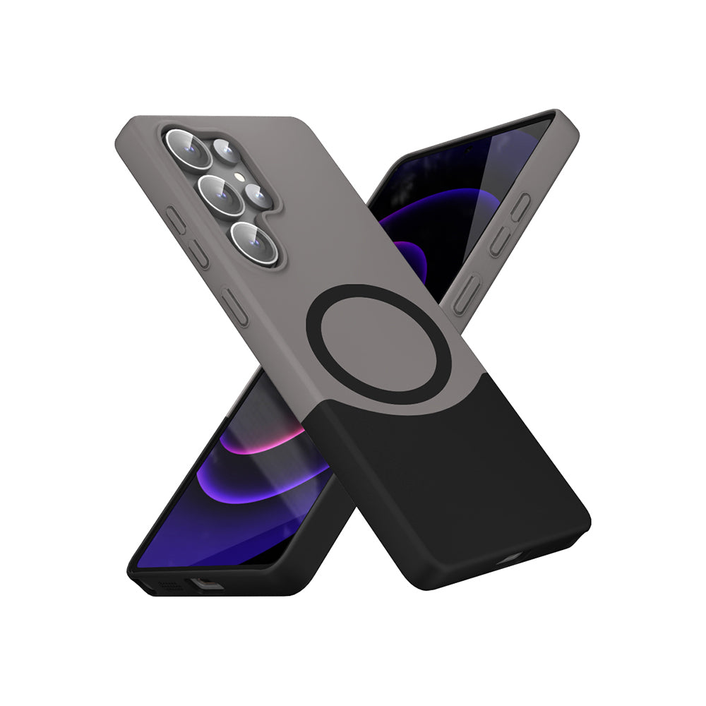 Galaxy S25 Ultra Kılıf M-Safe Şarj Özellikli Mıknatıslı Zore Duble Kapak