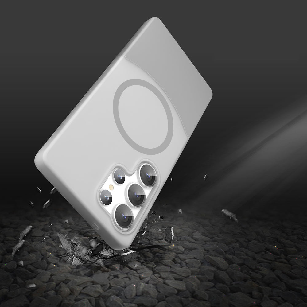 Galaxy S25 Ultra Kılıf M-Safe Şarj Özellikli Mıknatıslı Zore Duble Kapak