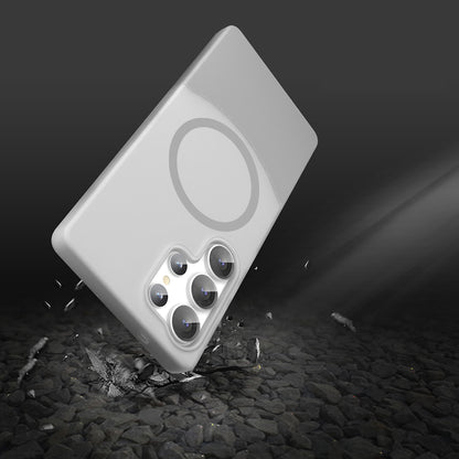 Galaxy S25 Ultra Kılıf M-Safe Şarj Özellikli Mıknatıslı Zore Duble Kapak