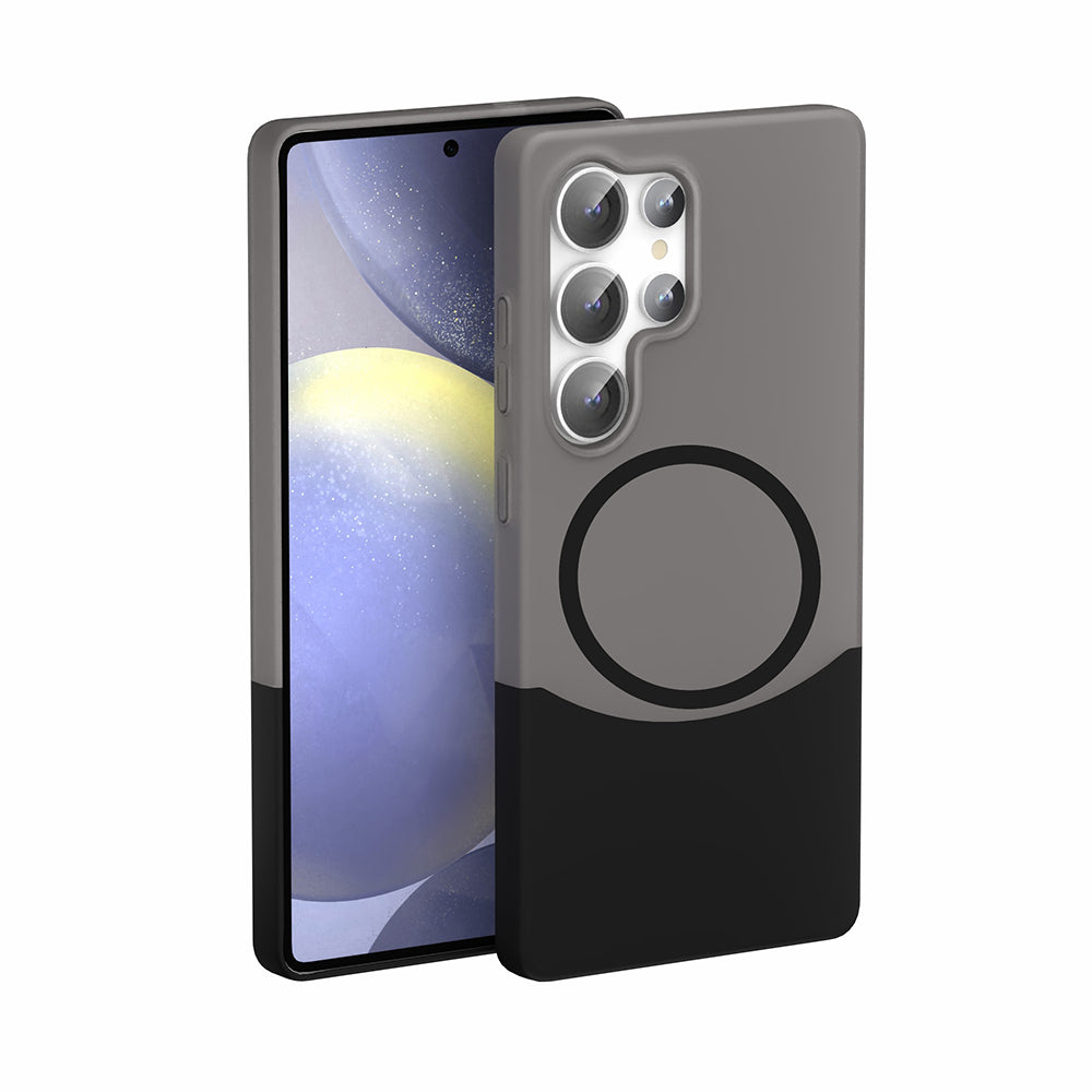 Galaxy S25 Ultra Kılıf M-Safe Şarj Özellikli Mıknatıslı Zore Duble Kapak