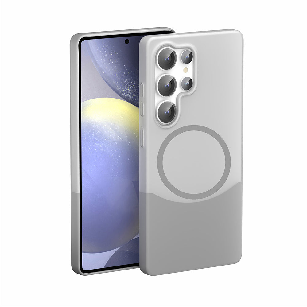 Galaxy S25 Ultra Kılıf M-Safe Şarj Özellikli Mıknatıslı Zore Duble Kapak