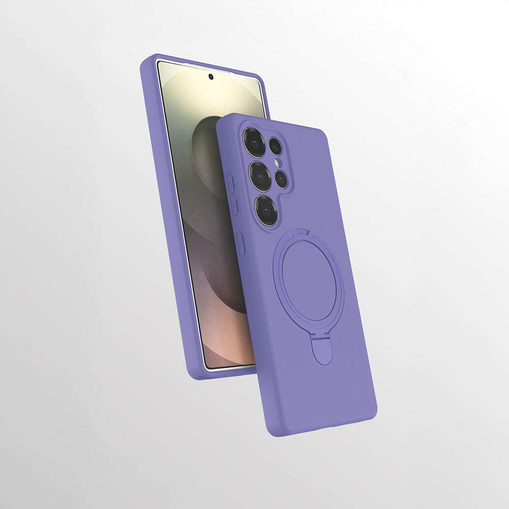 Galaxy S25 Ultra Kılıf M-safe Şarj Özellikli Standlı Zore Samara Kapak