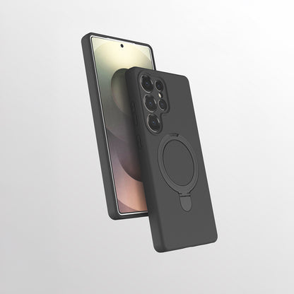 Galaxy S25 Ultra Kılıf M-safe Şarj Özellikli Standlı Zore Samara Kapak