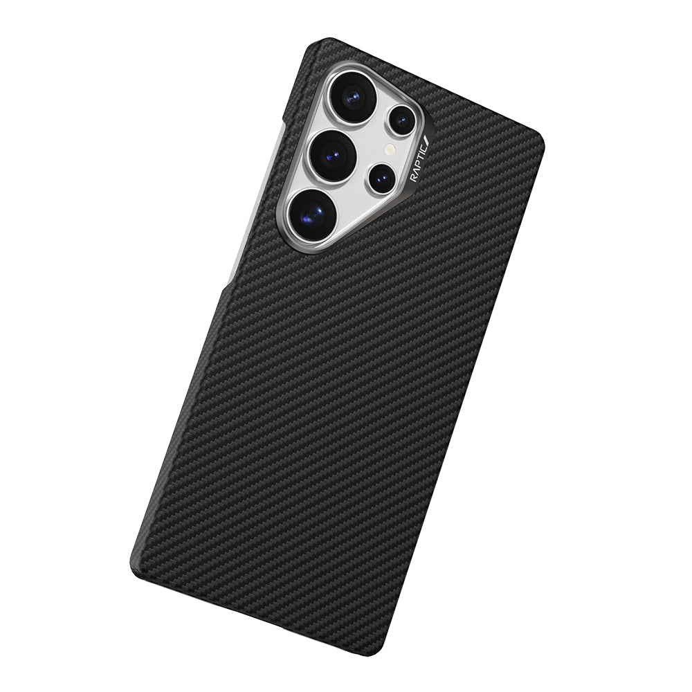 Galaxy S25 Ultra Kılıf M-safe Şarj Özellikli 600D Metal Kamera Çerçeveli Raptic Aramid Fiber Serisi Kapak