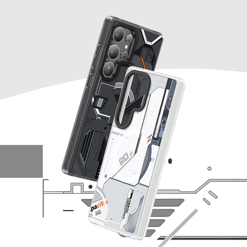 Galaxy S25 Ultra Kılıf M-safe Şarj Özellikli Benks Dynamic Mecha Serisi Kapak