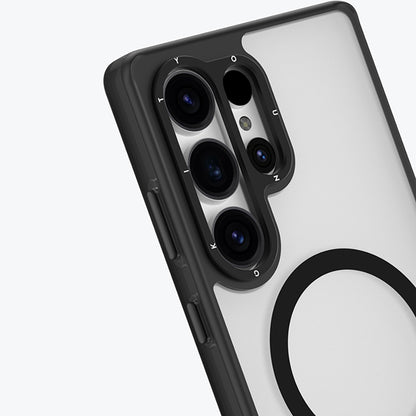 Galaxy S25 Ultra Kılıf M-safe Şarj Özellikli Cam Arka Yüzey TPU Youngkit Gemstone Serisi Kapak