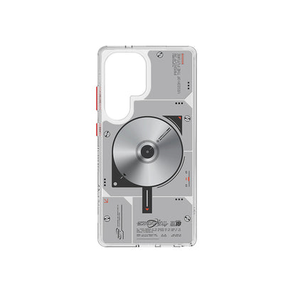 Galaxy S25 Ultra Kılıf M-safe Şarj Özellikli Disk Desenli Airbag Tasarımlı Skinarma Nova Kapak