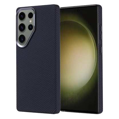 Galaxy S25 Ultra Kılıf M-safe Şarj Özellikli Karbon Fiber Görünümlü Zore Nekst Kapak