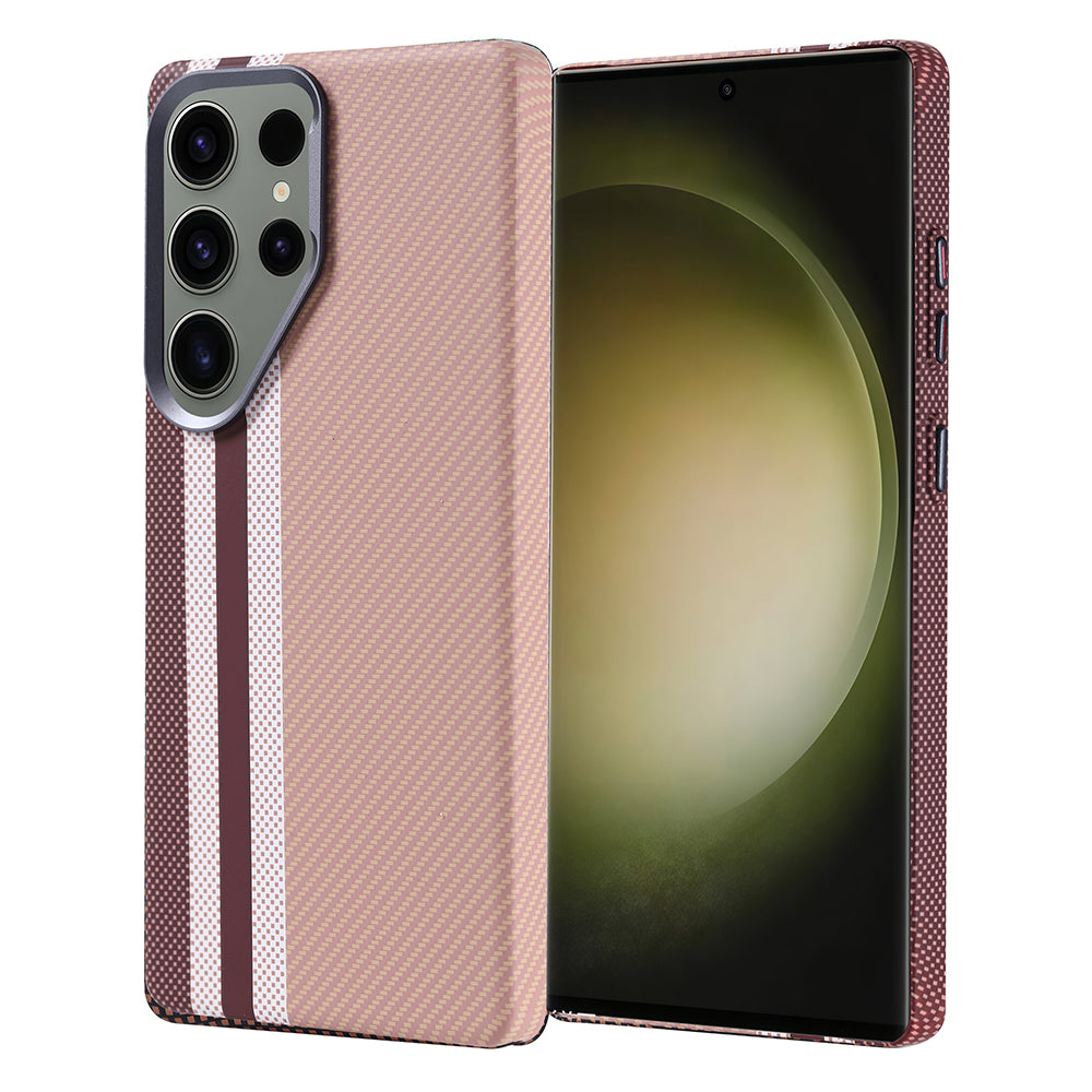 Galaxy S25 Ultra Kılıf M-safe Şarj Özellikli Karbon Fiber Görünümlü Zore Nekst Kapak