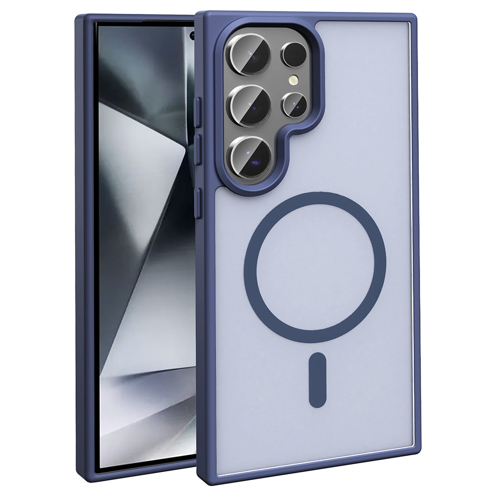 Galaxy S25 Ultra Kılıf M-safe Şarj Özellikli Mat Arka Yüzey Zore Sio Kapak