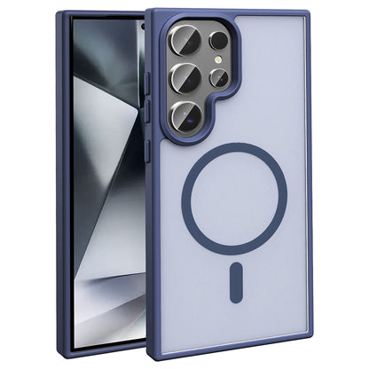 Galaxy S25 Ultra Kılıf M-safe Şarj Özellikli Mat Arka Yüzey Zore Sio Kapak