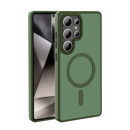 Galaxy S25 Ultra Kılıf M-safe Şarj Özellikli Mat Arka Yüzey Zore Sio Kapak