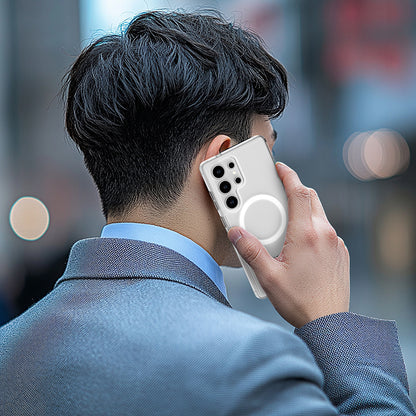 Galaxy S25 Ultra Kılıf M-safe Şarj Özellikli Raptic Crystal M-safe Serisi Şeffaf Kapak