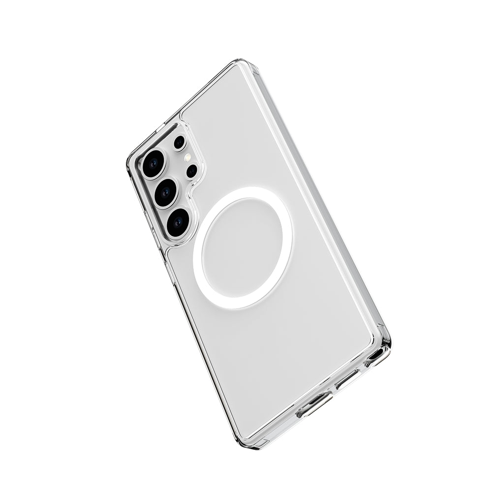 Galaxy S25 Ultra Kılıf M-safe Şarj Özellikli Raptic Crystal M-safe Serisi Şeffaf Kapak