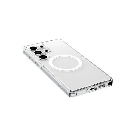 Galaxy S25 Ultra Kılıf M-safe Şarj Özellikli Raptic Crystal M-safe Serisi Şeffaf Kapak