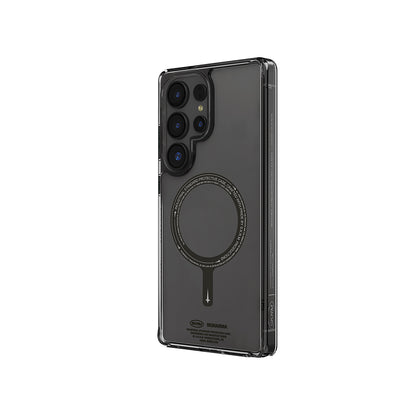 Galaxy S25 Ultra Kılıf M-safe Şarj Özellikli Şeffaf Airbag Tasarımlı Skinarma Saido Kapak