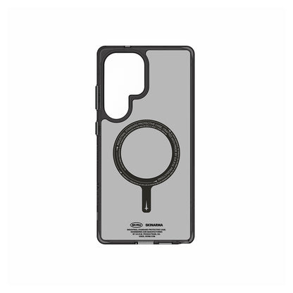 Galaxy S25 Ultra Kılıf M-safe Şarj Özellikli Şeffaf Airbag Tasarımlı Skinarma Saido Kapak