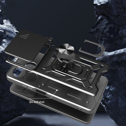 Galaxy S25 Ultra Kılıf M-safe Şarj Özellikli Şeffaf Sert PC Zore Embos Kapak