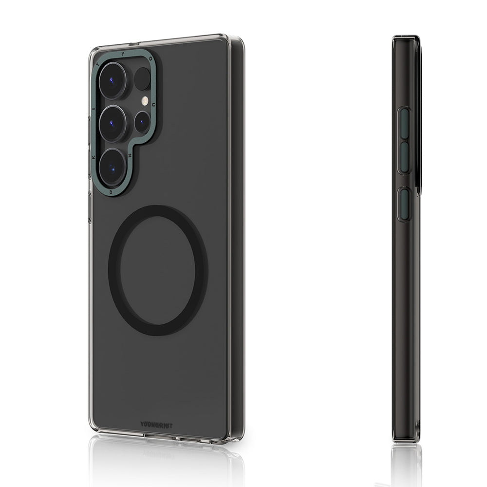 Galaxy S25 Ultra Kılıf M-safe Şarj Özellikli Şeffaf Youngkit Crystal Shield Serisi Kapak