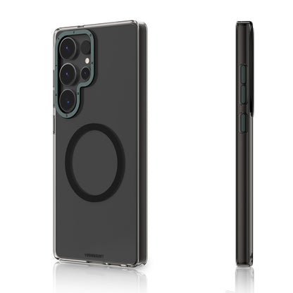 Galaxy S25 Ultra Kılıf M-safe Şarj Özellikli Şeffaf Youngkit Crystal Shield Serisi Kapak