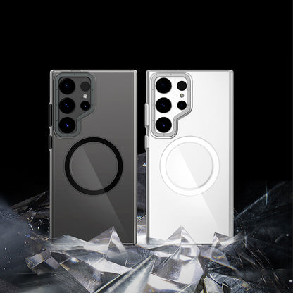 Galaxy S25 Ultra Kılıf M-safe Şarj Özellikli Şeffaf Youngkit Crystal Shield Serisi Kapak