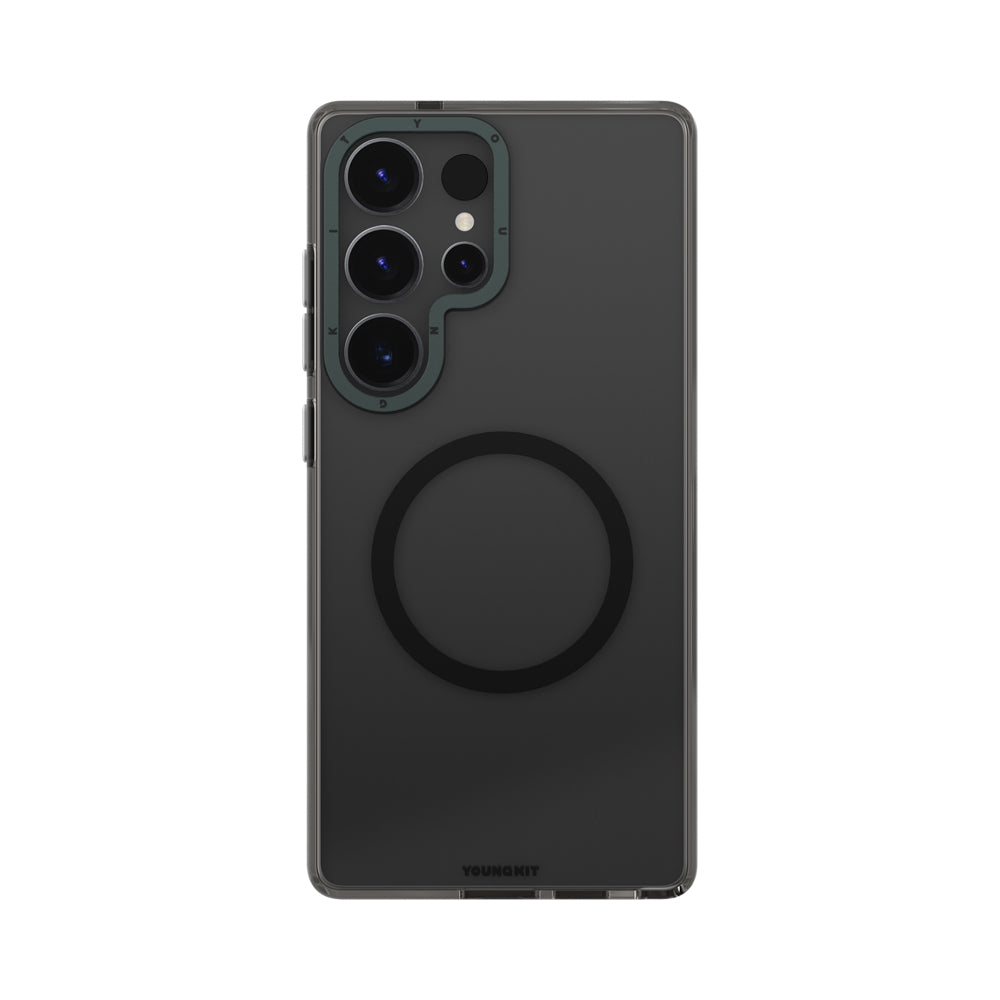 Galaxy S25 Ultra Kılıf M-safe Şarj Özellikli Şeffaf Youngkit Crystal Shield Serisi Kapak