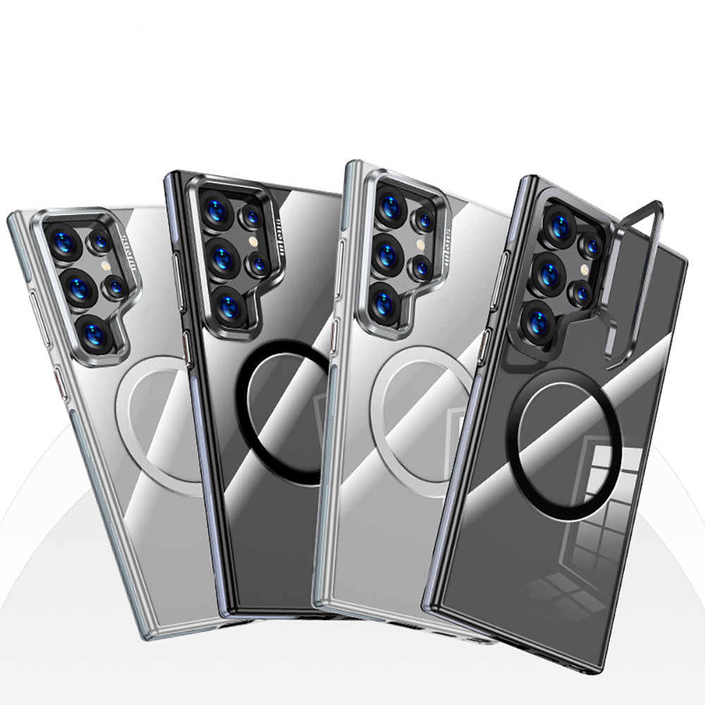 Galaxy S25 Ultra Kılıf M-safe Şarj Özellikli Wlons Standlı Efsane Kapak