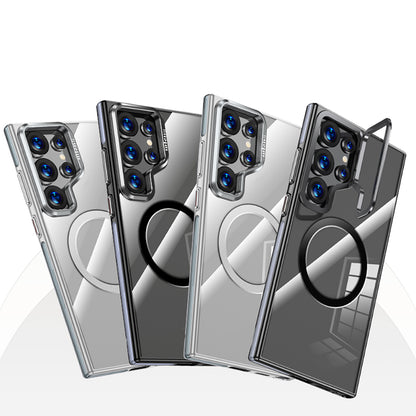 Galaxy S25 Ultra Kılıf M-safe Şarj Özellikli Wlons Standlı Efsane Kapak