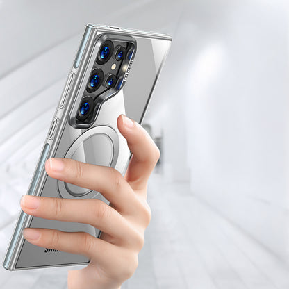 Galaxy S25 Ultra Kılıf M-safe Şarj Özellikli Wlons Standlı Efsane Kapak