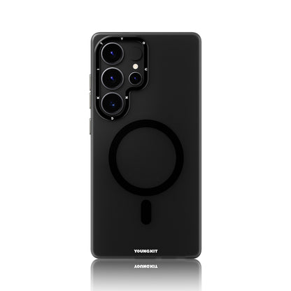 Galaxy S25 Ultra Kılıf M-safe Şarj Özellikli Youngkit Hidden Sand Serisi Kapak