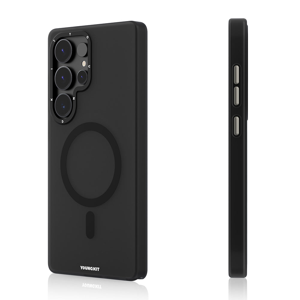 Galaxy S25 Ultra Kılıf M-safe Şarj Özellikli Youngkit Hidden Sand Serisi Kapak