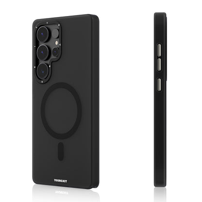 Galaxy S25 Ultra Kılıf M-safe Şarj Özellikli Youngkit Hidden Sand Serisi Kapak