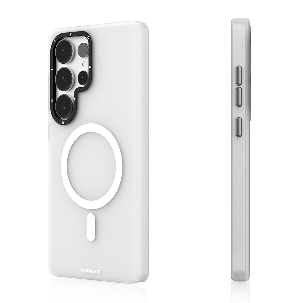 Galaxy S25 Ultra Kılıf M-safe Şarj Özellikli Youngkit Hidden Sand Serisi Kapak