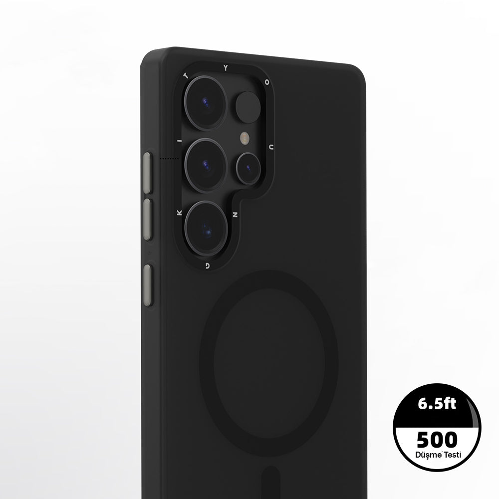 Galaxy S25 Ultra Kılıf M-safe Şarj Özellikli Youngkit Hidden Sand Serisi Kapak