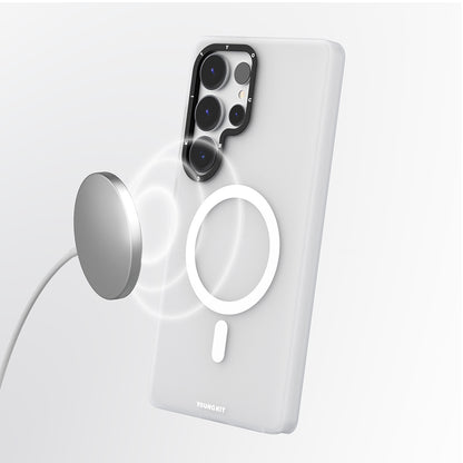 Galaxy S25 Ultra Kılıf M-safe Şarj Özellikli Youngkit Hidden Sand Serisi Kapak