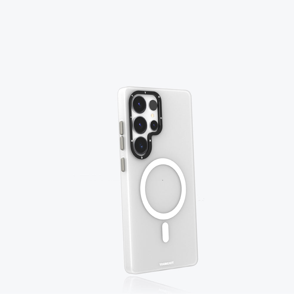 Galaxy S25 Ultra Kılıf M-safe Şarj Özellikli Youngkit Hidden Sand Serisi Kapak