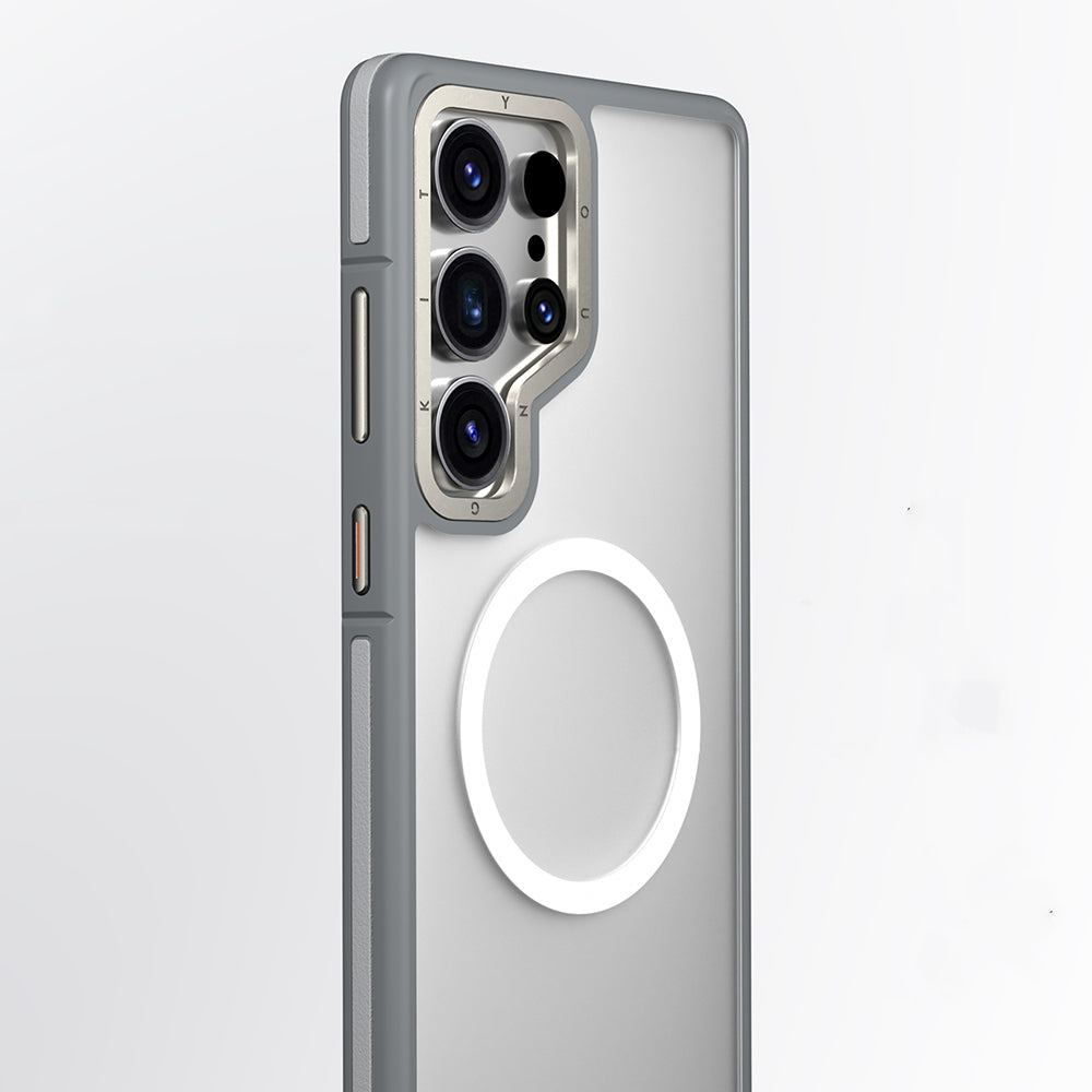 Galaxy S25 Ultra Kılıf M-safe Şarj Özellikli Youngkit Rock Sand Serisi Kapak