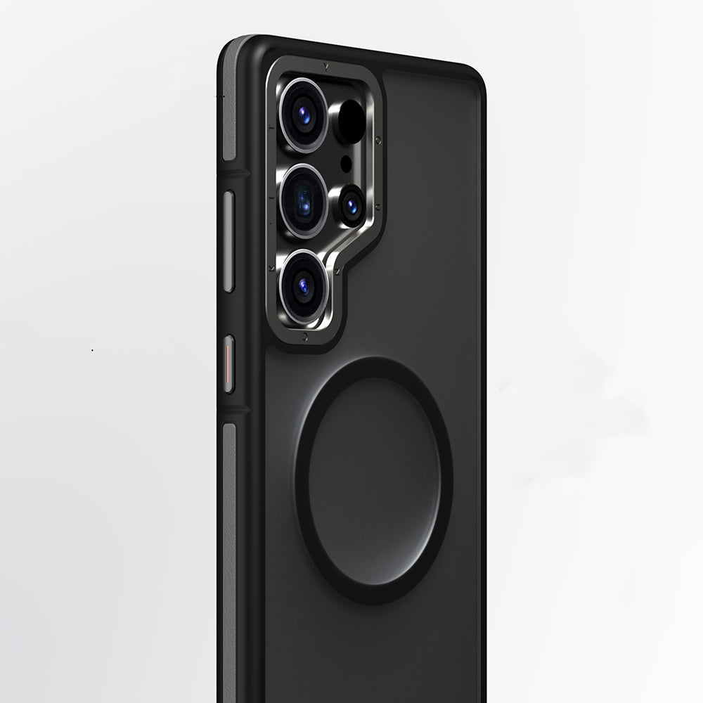 Galaxy S25 Ultra Kılıf M-safe Şarj Özellikli Youngkit Rock Sand Serisi Kapak